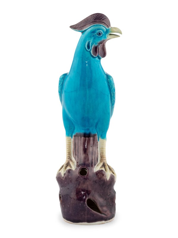 A Chinese Export Turquoise Glazed Rooster (1 of 16)
