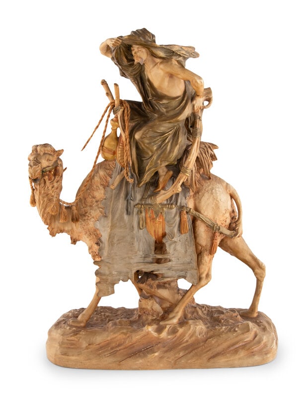 An Austrian Amphora Pottery Figural Group (1 of 16)