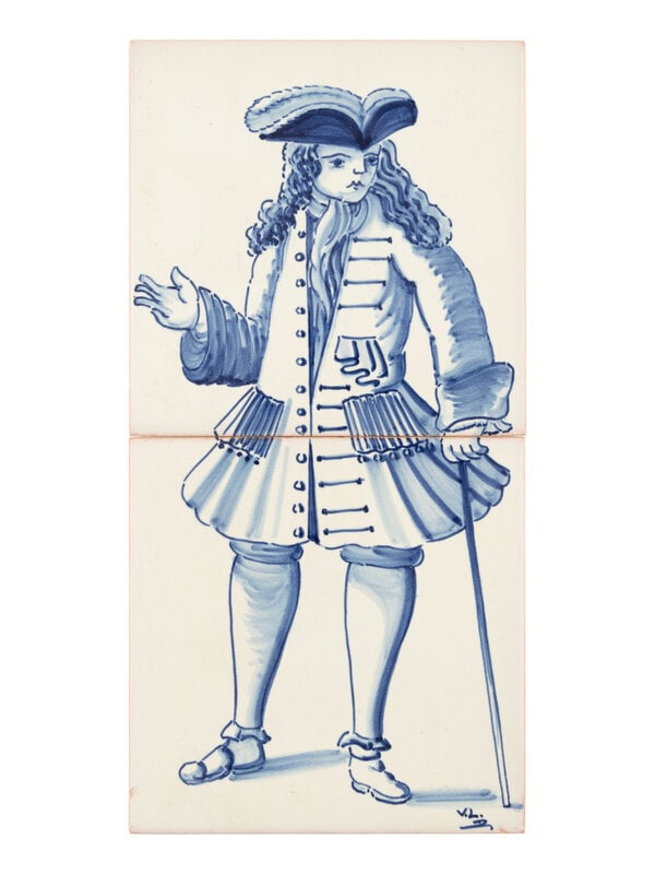 Two Portuguese Blue and White Porcelain Tiles (1 of 13)