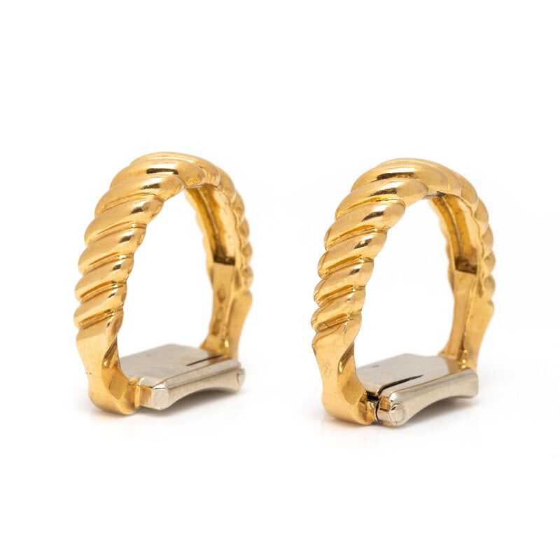 VAN CLEEF & ARPELS, YELLOW GOLD CUFFLINKS (1 of 3)