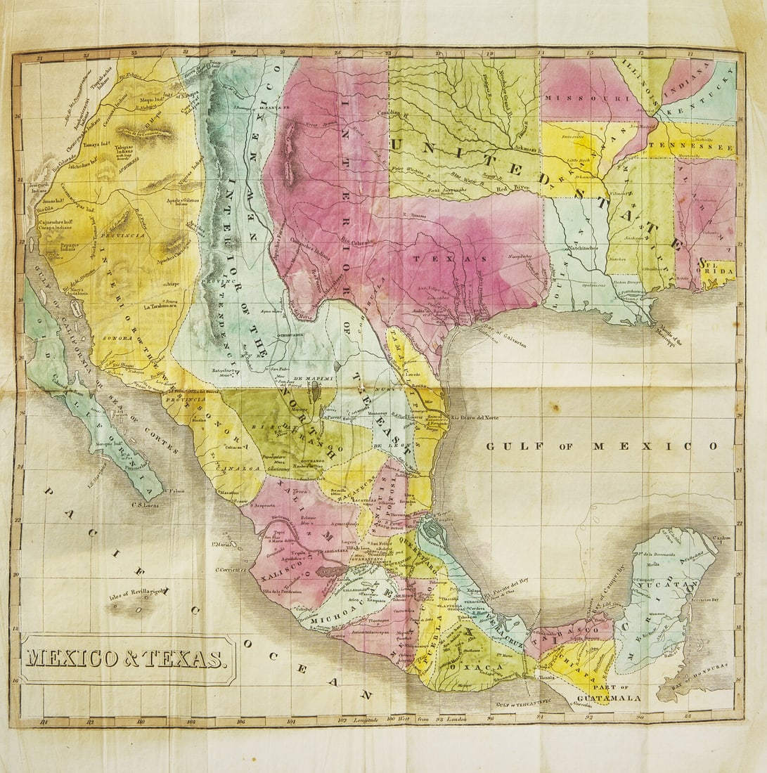 [Americana] [Texas] Niles, John M., and L.T. Pease: History of South America and Mexico...To Which (1 of 4)
