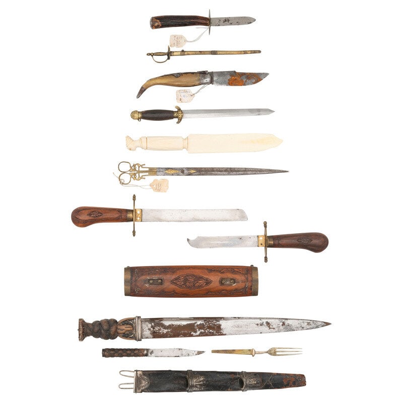 Lot of 8 Assorted Ethnographic Knives (1 of 2)