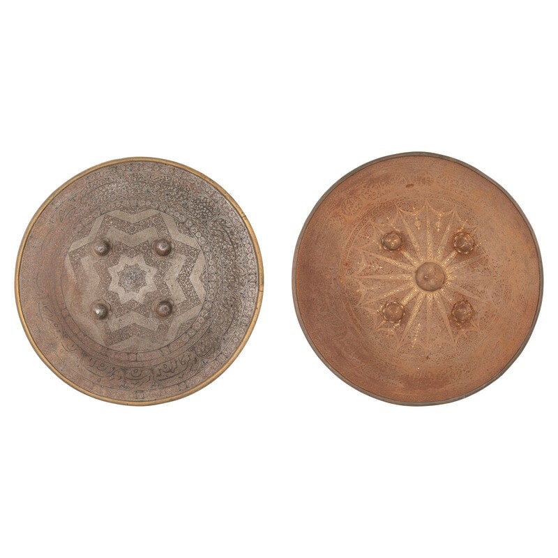 Lot of 18th/19th Century Indo-Persian Dhal or Separ Shields (1 of 2)