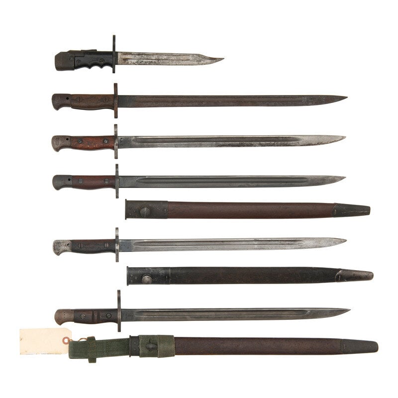 Lot of 6 British Bayonets Including: M1907 and No. 7 Mk.1/L (1 of 2)