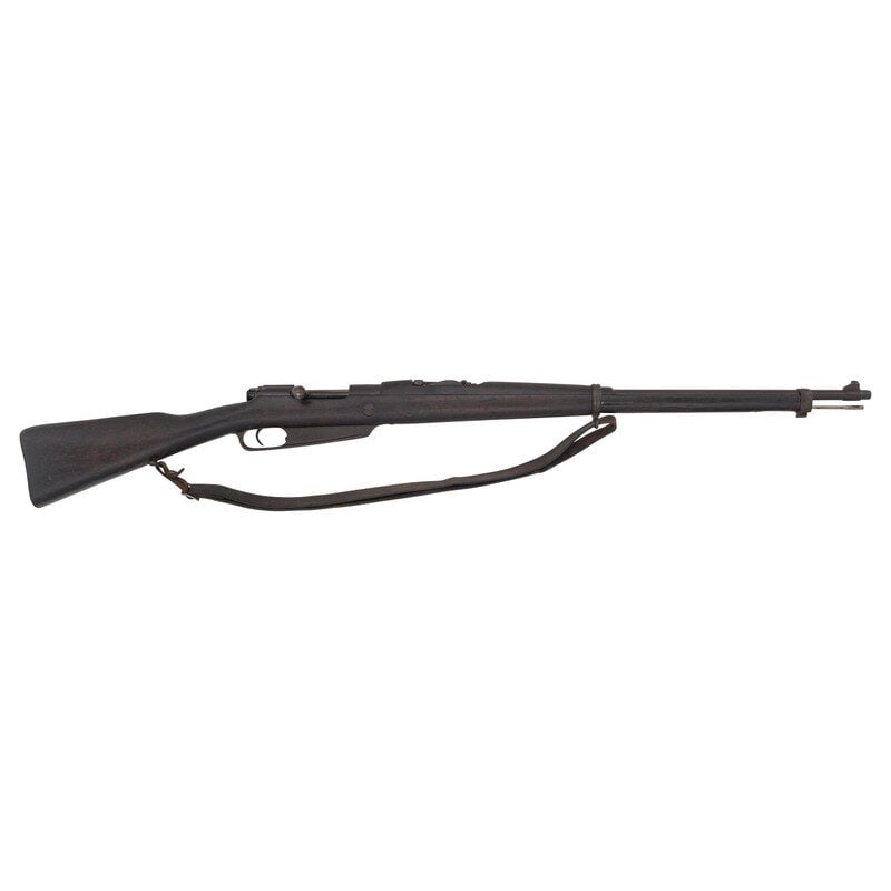 **Chinese Hanyang Model 88 Rifle: **Chinese Hanyang Model 88 Rifle 7.92x57mm. 29" barrel length. SN: 24S42. Blued metal finish with wood straight wrist stock mounting half-length upper handguard and featuring sling loops to the barrel