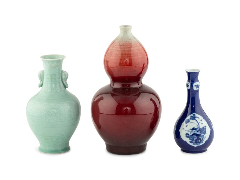Three Chinese Porcelain Vases (1 of 1)