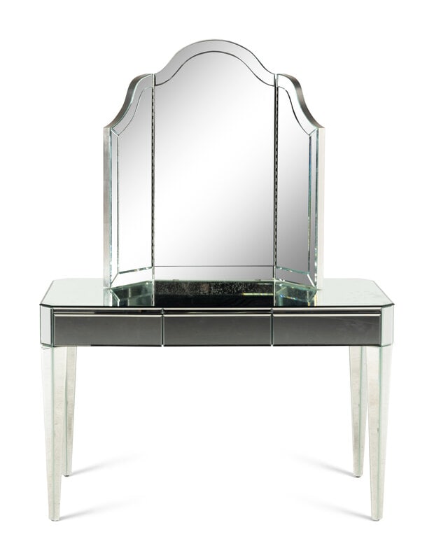 A Nancy Corzine Harlow Mirrored Dressing Table and Mirror (1 of 5)