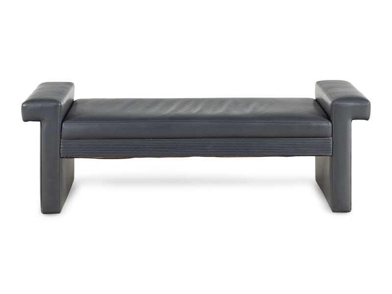 A Faux Leather Upholstered Bench (1 of 2)