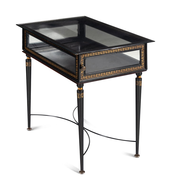 A Painted Metal Vitrine Table (1 of 2)