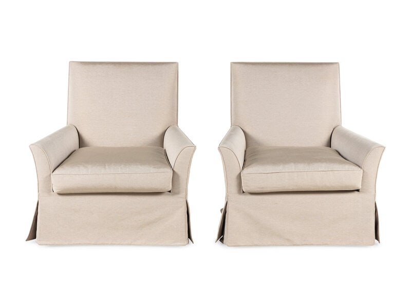 A Pair of Nancy Corzine Upholstered Armchairs (1 of 4)