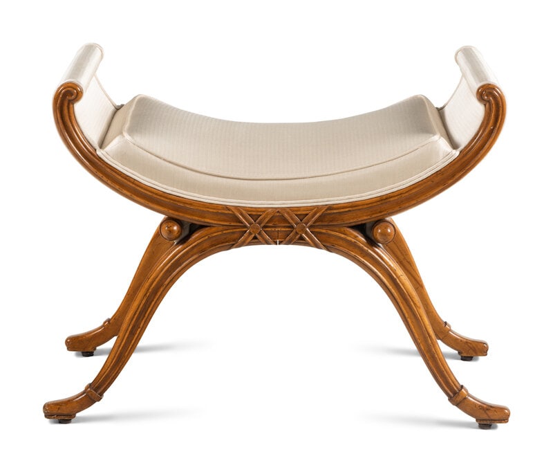 An Empire Style Upholstered Bench (1 of 2)