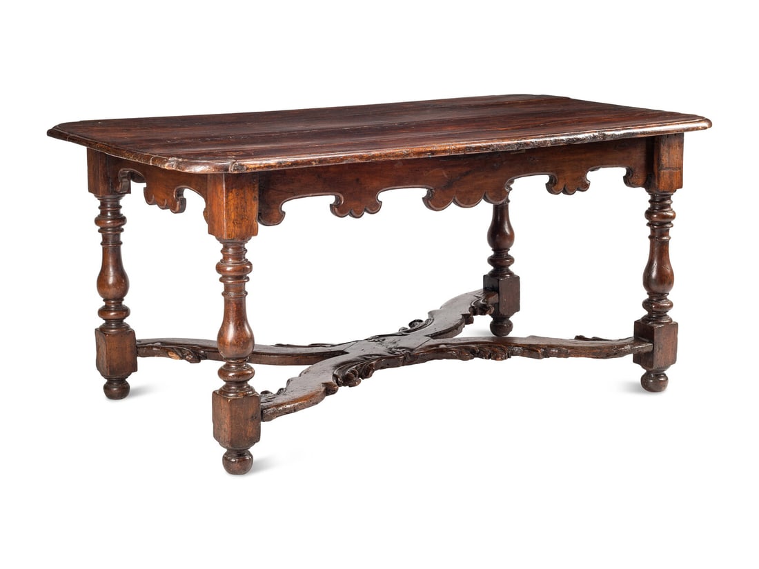 A Continental Baroque Walnut Table (1 of 5)
