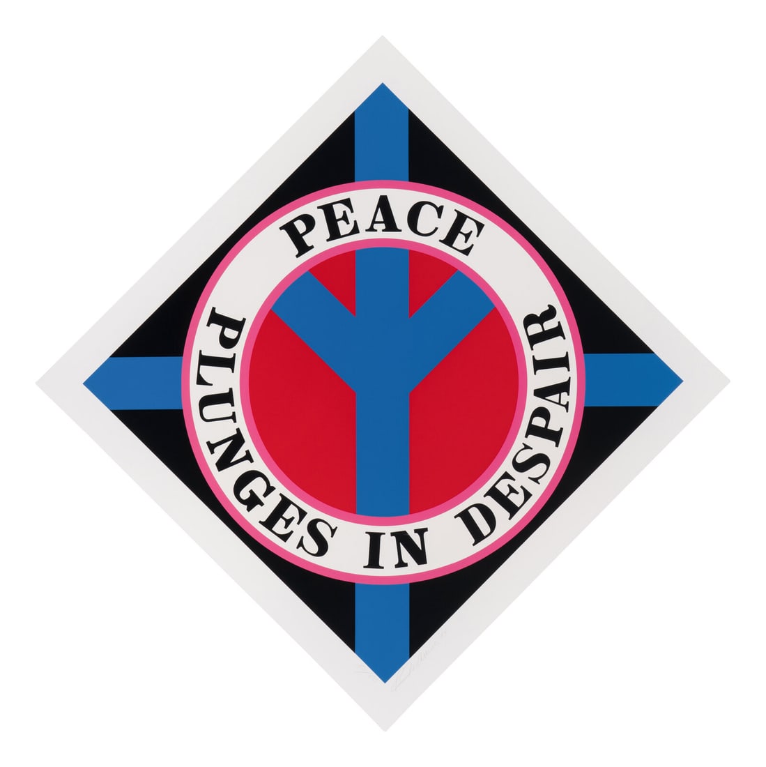Robert Indiana (American, 1928–2018) Peace Plunges in Despair, 2004 (1 of 5)