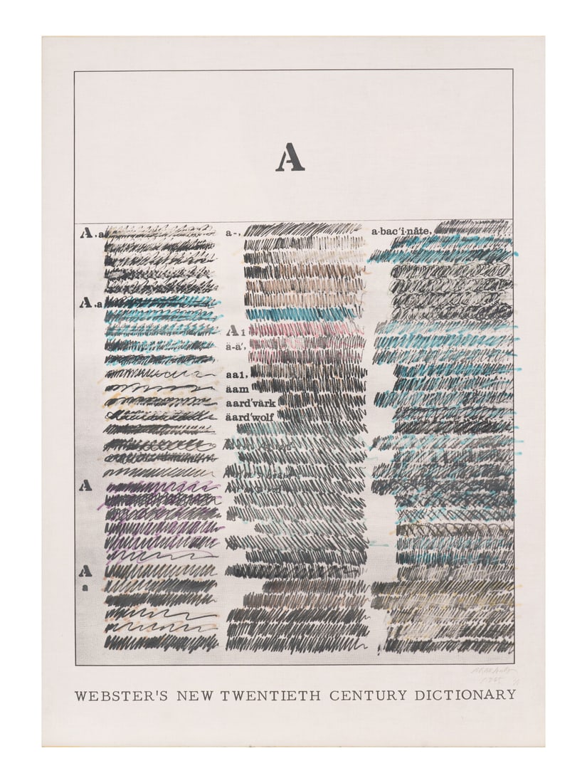 Shusaku Arakawa (Japanese, 1936-2010) Websters New Twentieth Century Dictionary, 1965 (1 of 7)