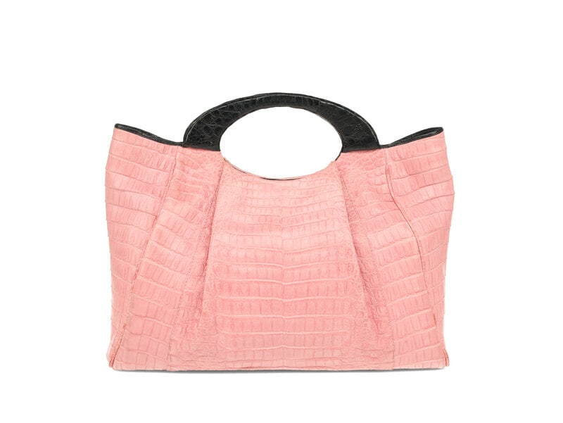 Nancy Gonzalez Pink Crocodile Tote  (1 of 5)