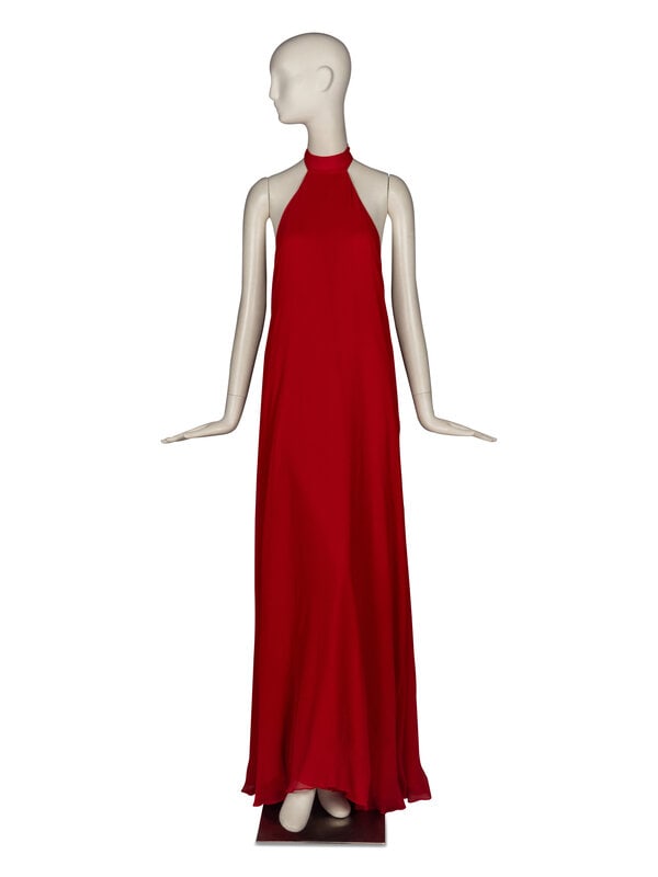 Important HALSTON Chiffon Gown, 1970s  (1 of 5)