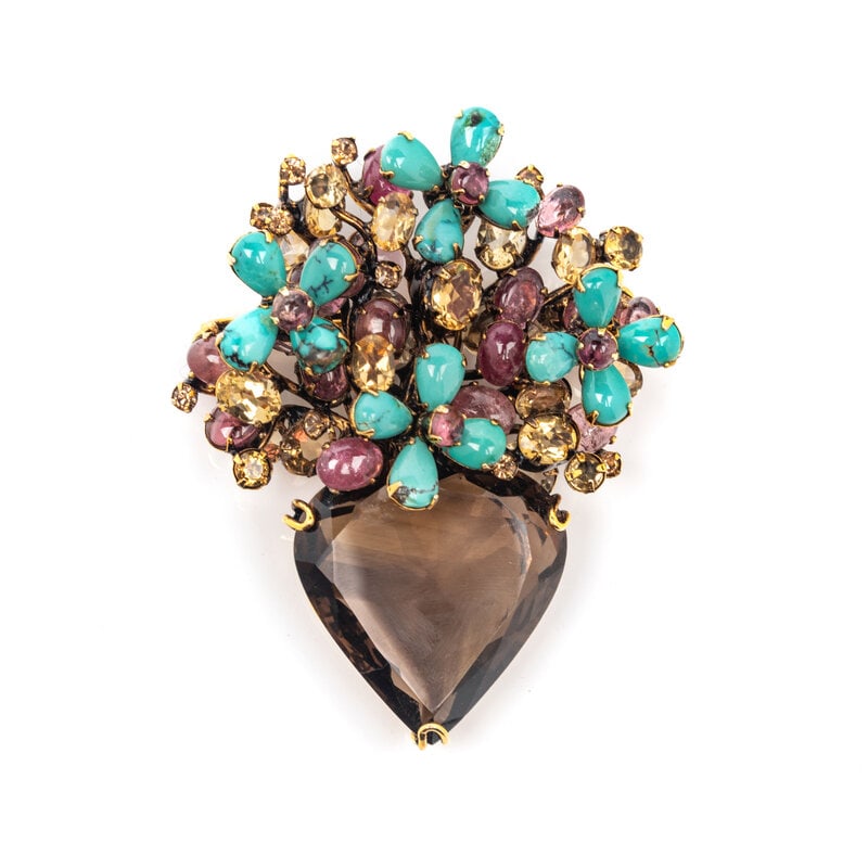 Iradj Moini Multigem Brooch (1 of 2)