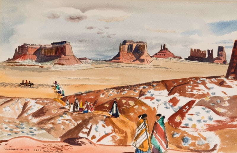 Millard Sheets 
(American, 1907-1989)
Monument Valley, 1949 (1 of 5)