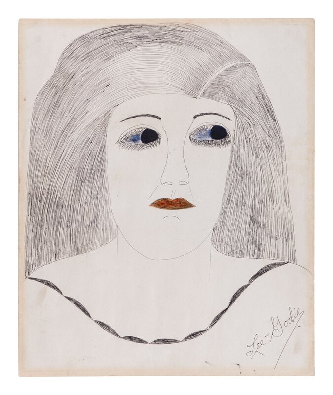 Lee Godie 
(American, 1908-1994)
Mona Lisa (1 of 2)