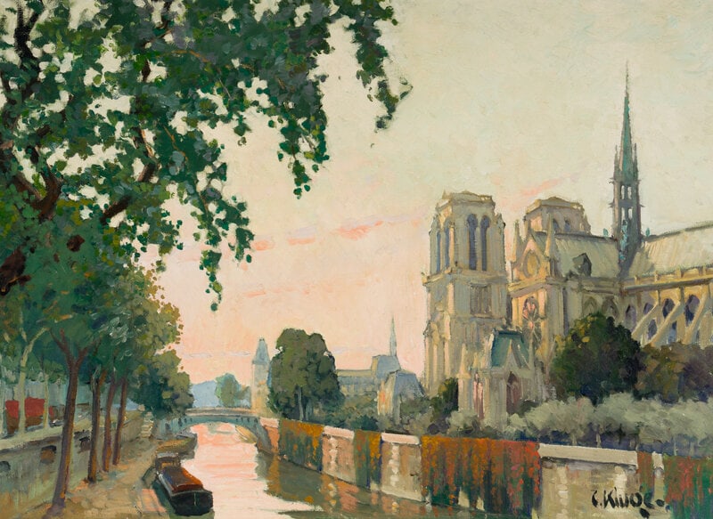 Constantin Kluge
(French, 1912-2003)
La Cathedrale au Crépuscule (1 of 4)