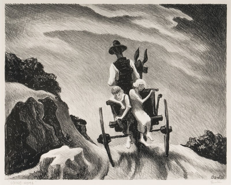 Thomas Hart Benton
(American, 1889-1975)
Goin' Home, 1937 (1 of 6)