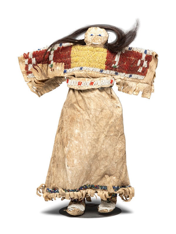 Sioux Beaded Hide Doll (1 of 4)