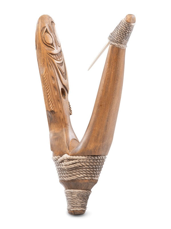 Ivan Otterlifter, Cyot
(Cherokee-Adopted Tlingit, 1936-1999)
Figural Halibut Hook (1 of 6)