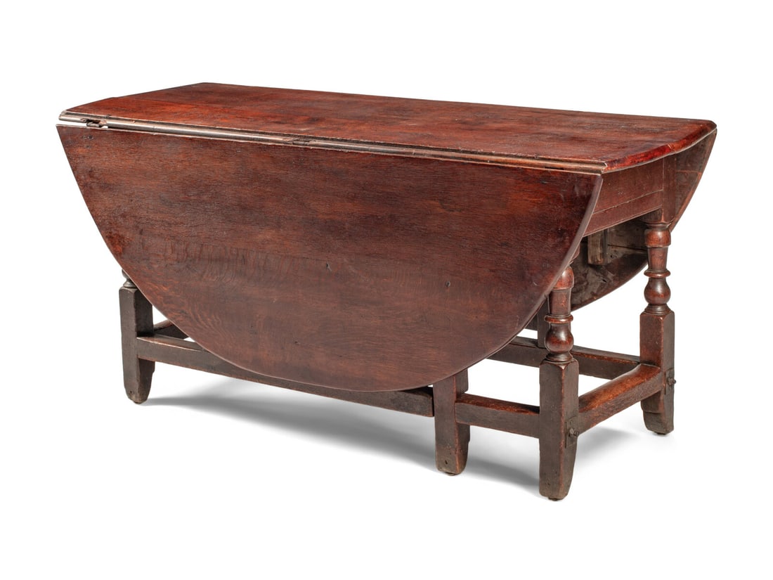 A William and Mary Style Oak Gate-Leg Table (1 of 4)