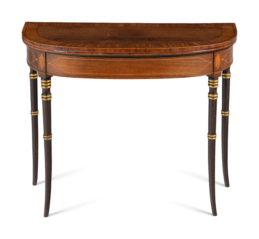 A Regency Parcel Gilt Mahogany Game Table (1 of 3)