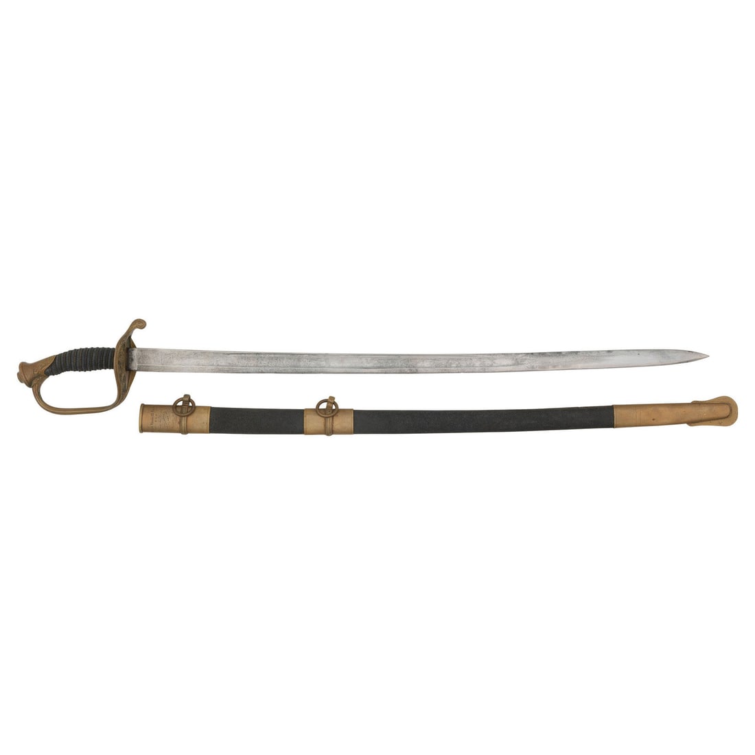 Horstmann Model 1850 Foot Officers Sword Presented to Lt. Harry M Hyde by his "Friends in the (1 of 8)