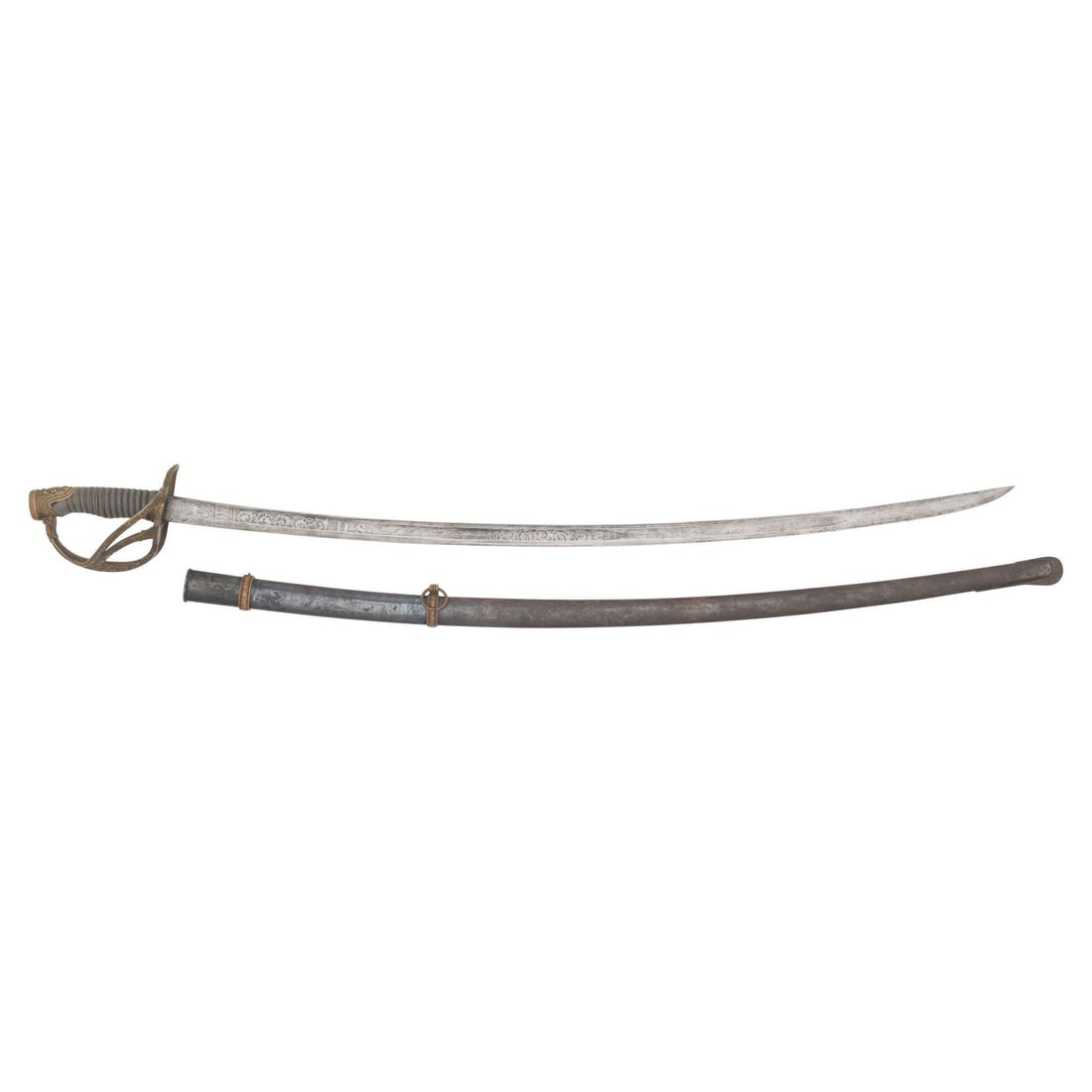 Klingenthal Model 1840/60 Cavalry Officers Saber Inscribed to Major (Col) Daniel Chaplin 2nd Maine (1 of 9)