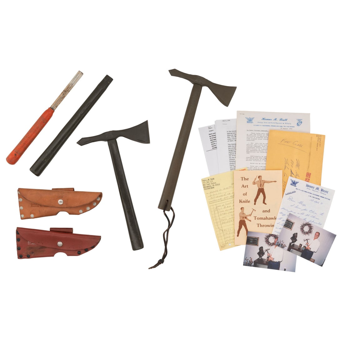 Rare Published Vietnam Special Forces Peter LaGana Tomahawk Archive: Rare Published Vietnam Special Forces Peter LaGana Tomahawk Archive Vietnam War Archive of a Peter LaGana Vietnam Special Forces tomahawk, a Hess Vietnam tomahawk and related LaGana items and accessor