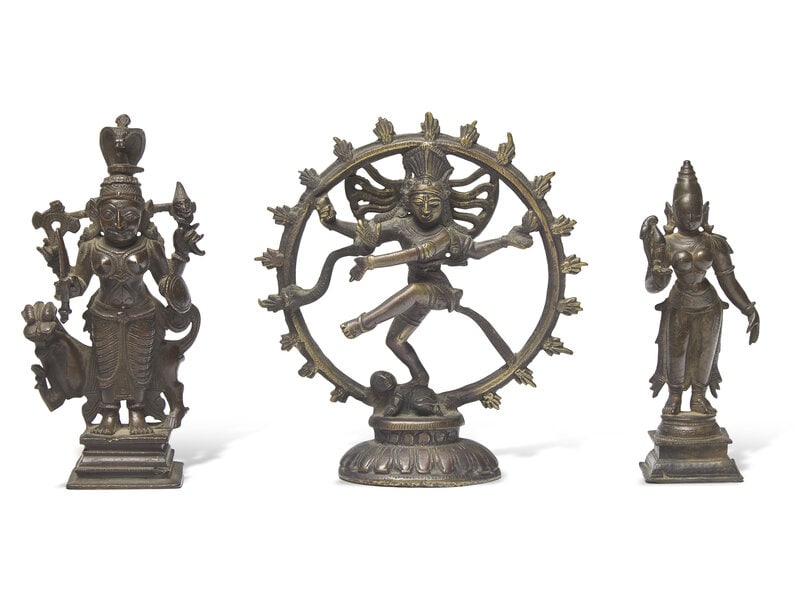 Three Indian Bronze Figures of Deities (1 of 2)