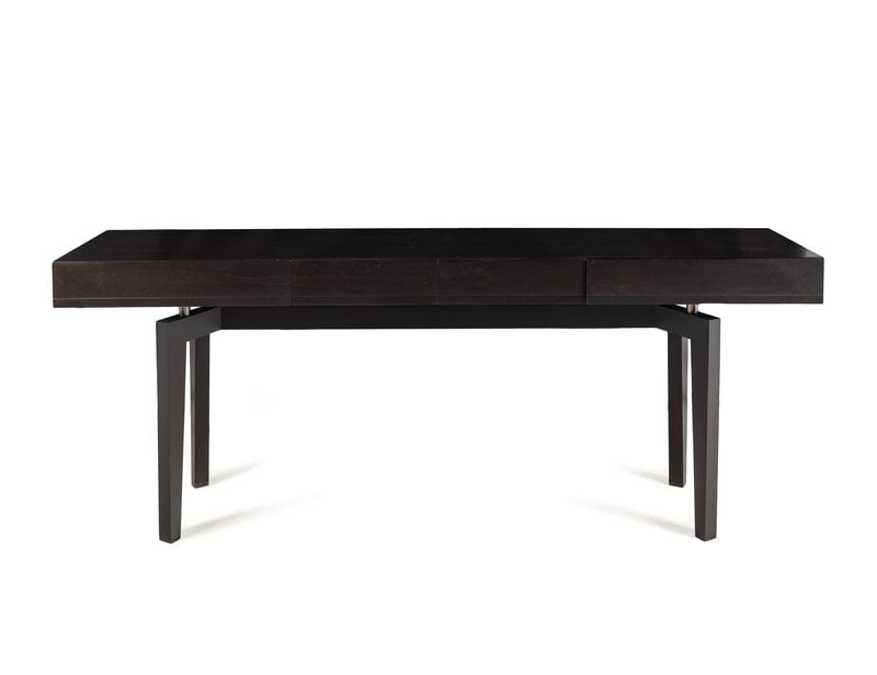 Massimo Scolari (Italian, b. 1943) A Time Console TableGiorgetti, Italy, 21st Century: Massimo Scolari (Italian, b. 1943) A Time Console Table Giorgetti, Italy, 21st Century beech, ebony, metal accents Height 35 x width 89 1/2 x depth 20 1/4 inches. This lot is located in Chica