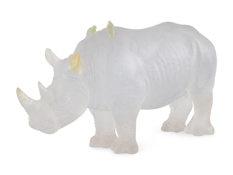 A Daum Glass Rhinoceros (1 of 2)