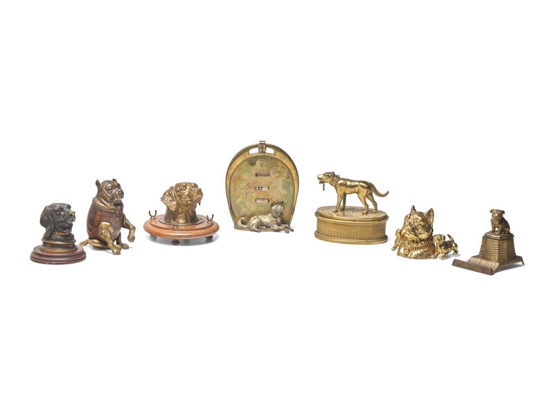 A Collection of Seven Dog-Form Desk Articles (1 of 2)