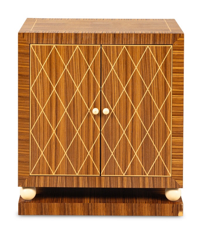 A Contemporary Marquetry Cabinet: A Contemporary Marquetry Cabinet 20th Century Height 29 1/4 x width 26 x depth 16 inches. This lot is located in Chicago.