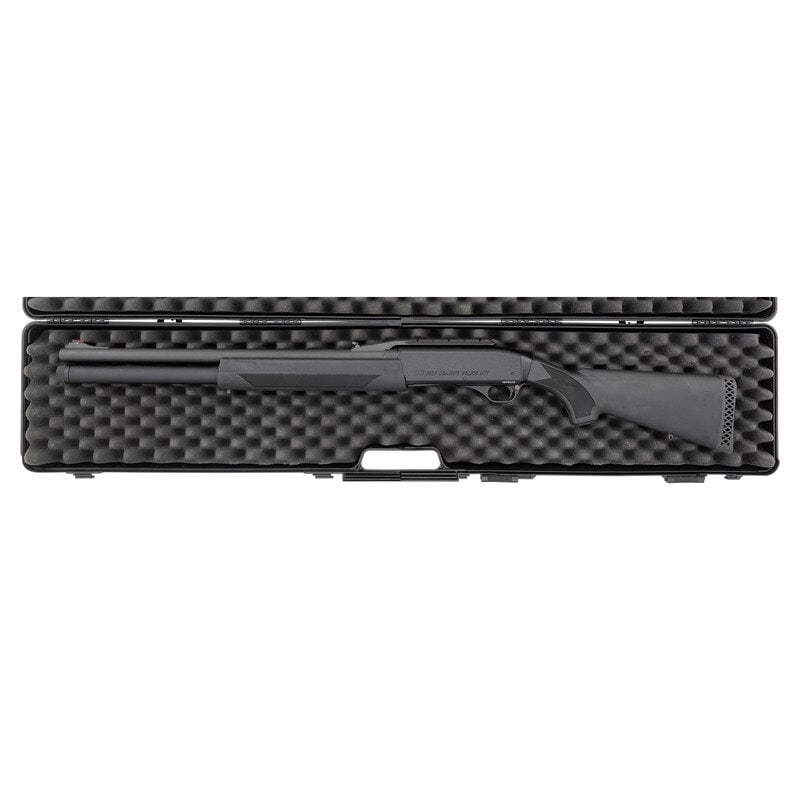 *FNH Self Loading Police Mark I in Box: *FNH Self Loading Police Mark I in Box 12 Gauge. 22" barrel length. SN: 11BMR15435. 3" chamber length. Modified Choke. Shotgun set up to take interchangeable chokes. Black Anodized finish to the recei