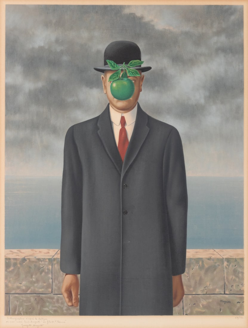 After René Magritte  (Belgian, 1898–1967) Le Fils de l'Homme, 1973 (1 of 2)
