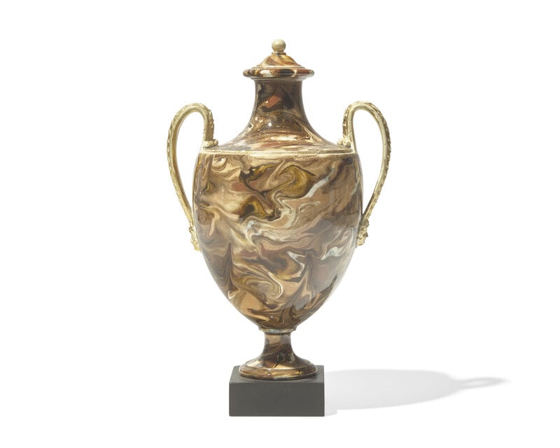 A Wedgwood and Bentley Agateware Covered Urn (1 of 3)