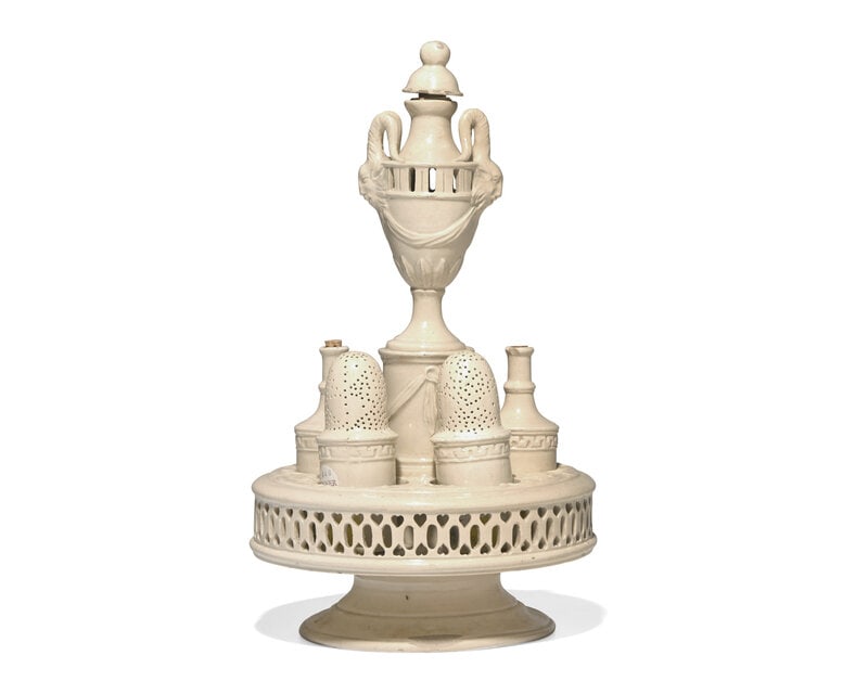 An English Creamware Cruet Set (1 of 3)