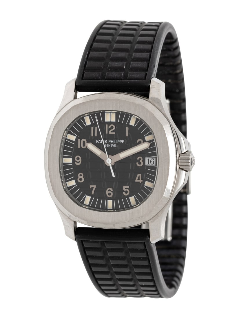 PATEK PHILIPPE, REF. 5060A-001 STAINLESS STEEL 'AQUANAUT' WATCH, RETAILED BY TIFFANY & CO., BOX & (1 of 3)