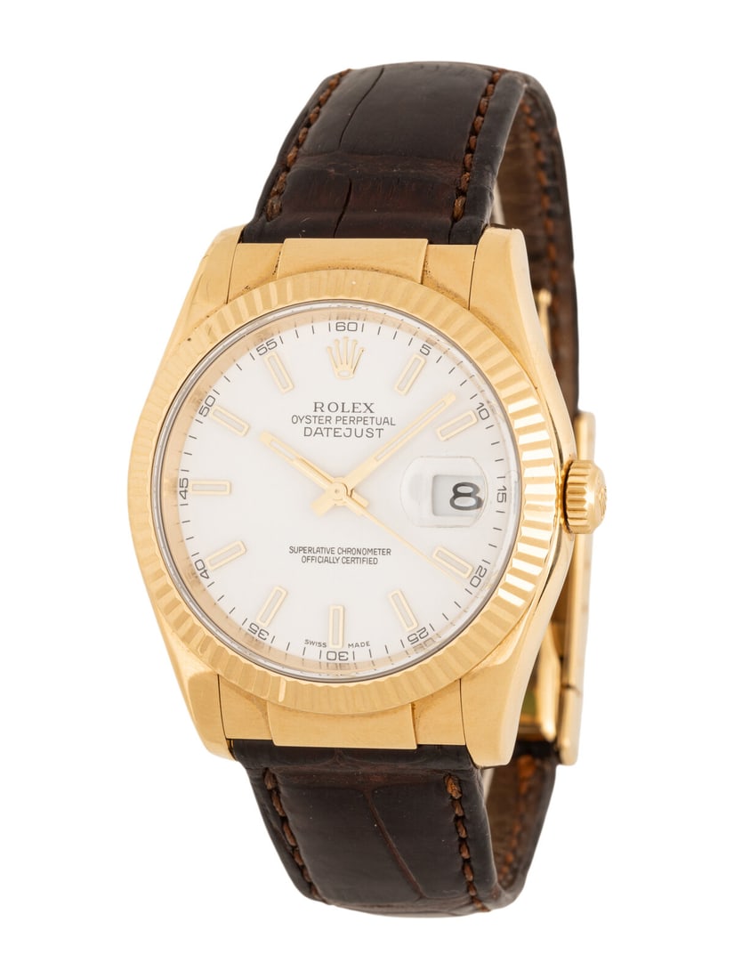 ROLEX, REF. 116138 18K YELLOW GOLD 'DATEJUST' WATCH (1 of 3)