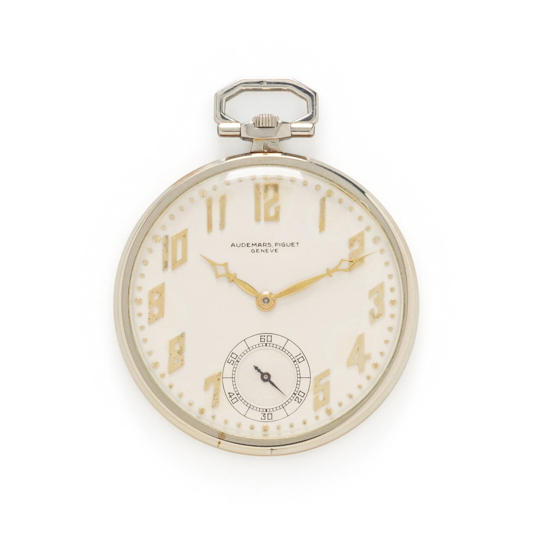 AUDMARS PIGUET, 18K BICOLOR GOLD POCKET WATCH (1 of 2)