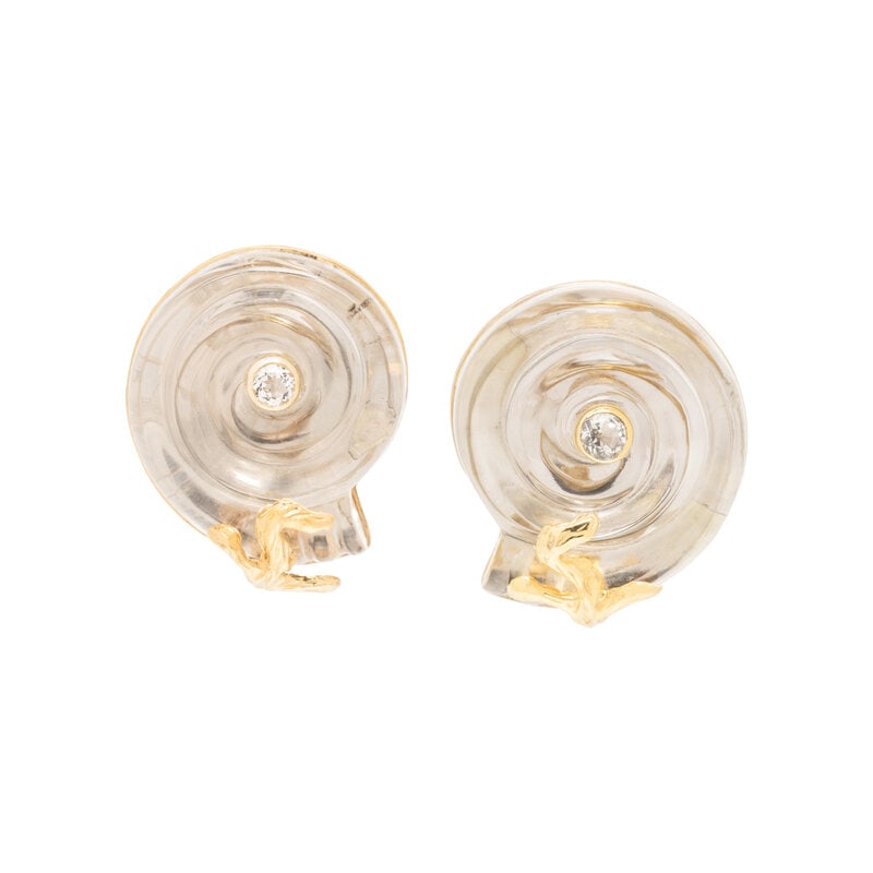 MAZ, SHELL MOTIF CLIP EARRINGS (1 of 2)