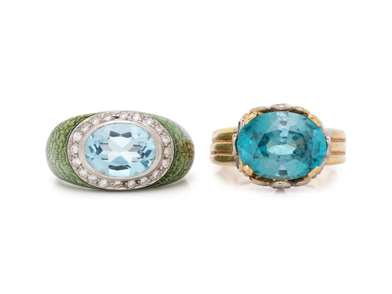 COLLECTION OF MULTIGEM RINGS (1 of 3)