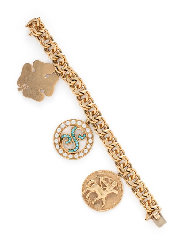 YELLOW GOLD CHARM BRACELET (1 of 3)