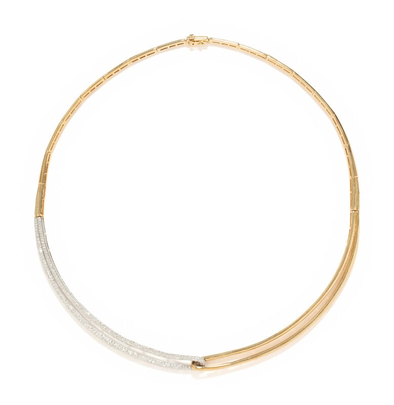 EFFY, BICOLOR GOLD AND DIAMOND NECKLACE  (1 of 2)