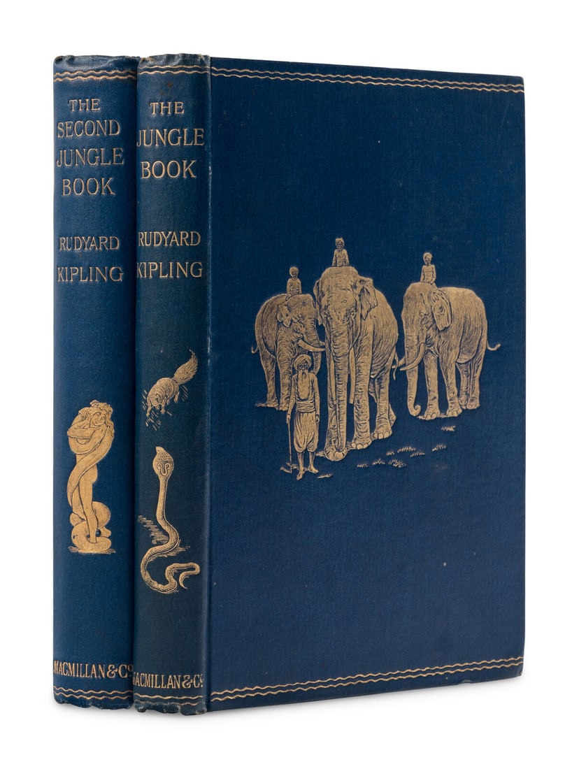 KIPLING, Rudyard (1865-1936). The Jungle Book. -- The Second Jungle Book. FIRST EDITIONS. (1 of 1)