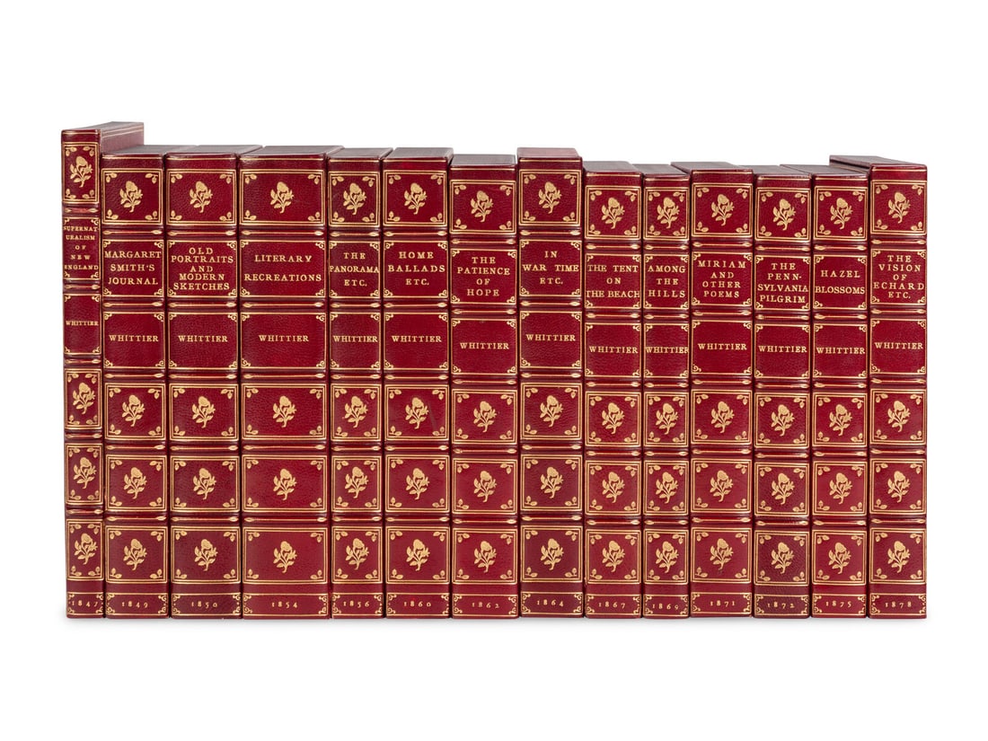 WHITTIER, John Greenleaf. A group of 14 FIRST EDITIONS. (1 of 1)